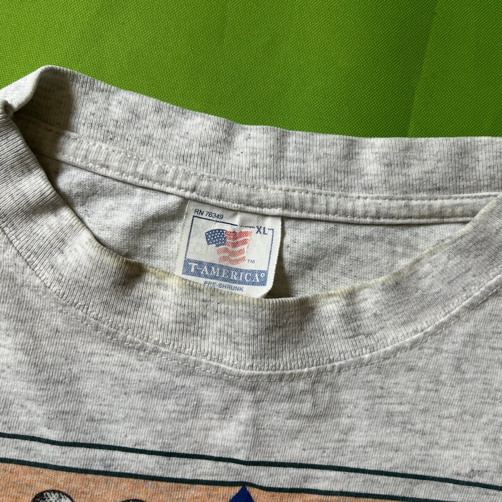 Vintage 1995 Genuine Antique Golfer T-Shirt XL Gray Laid Back Ent Single Stitch - Picture 3 of 7